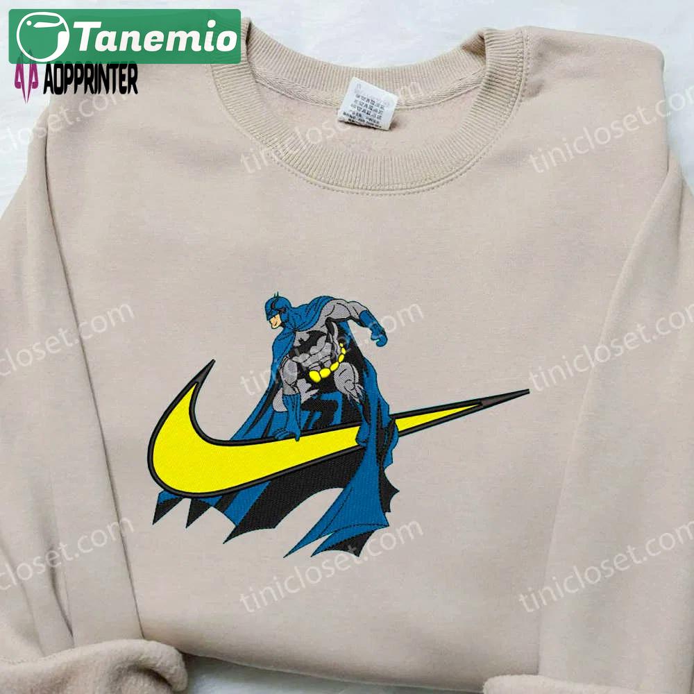 Batman sunny x nike swoosh embroidered shirt: marvel-inspired nike tee Embroidered Shirt
