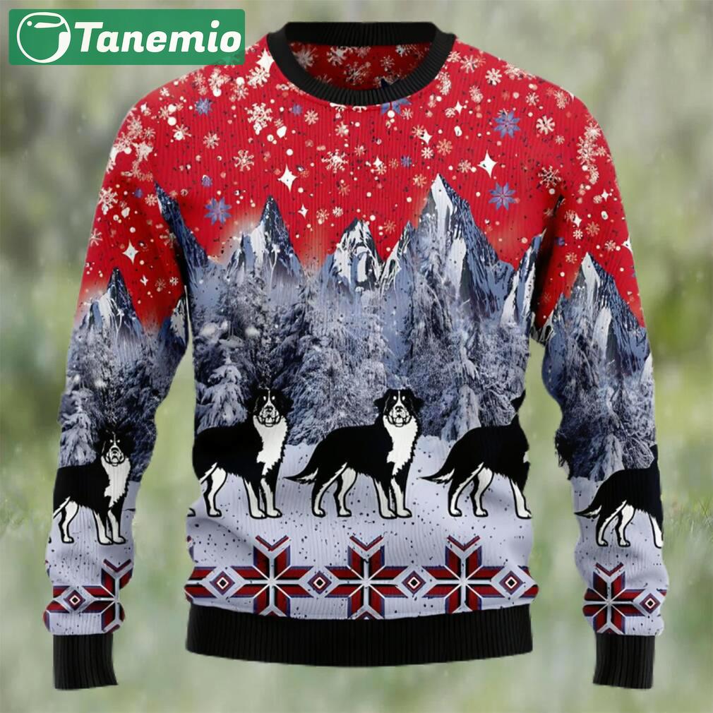 Bernese mountain dog snow ugly christmas sweater Christmas Ugly Sweater