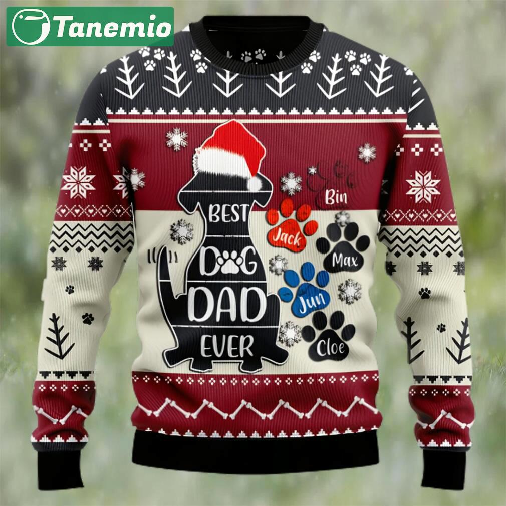 Best dog dad ever ugly christmas sweater Christmas Ugly Sweater