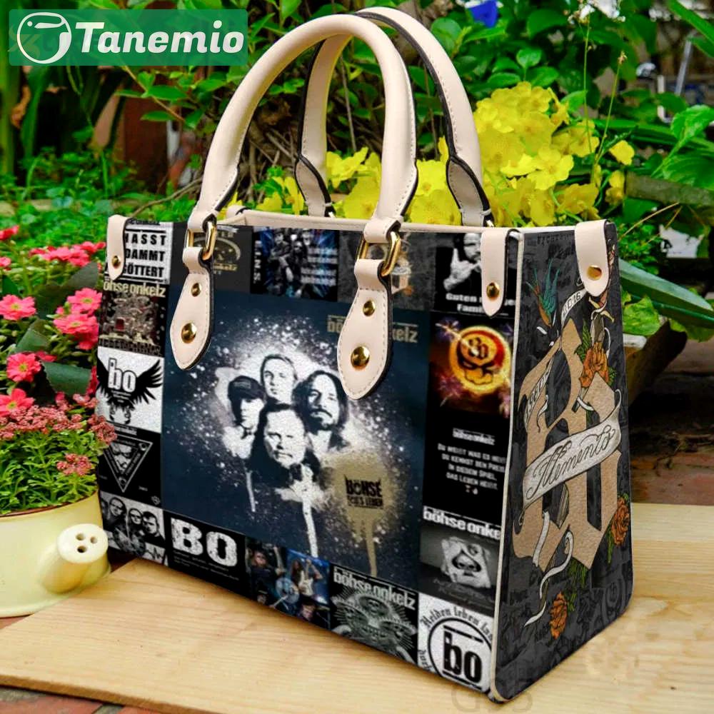 Böhse onkelz leather handbag gift for women 2624 Women Leather Hand Bag