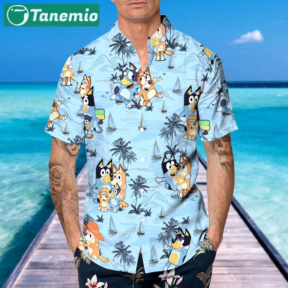 Bluey friends hawaiian shirt 5 Hawaii Shirt Shorts & Flip Flops