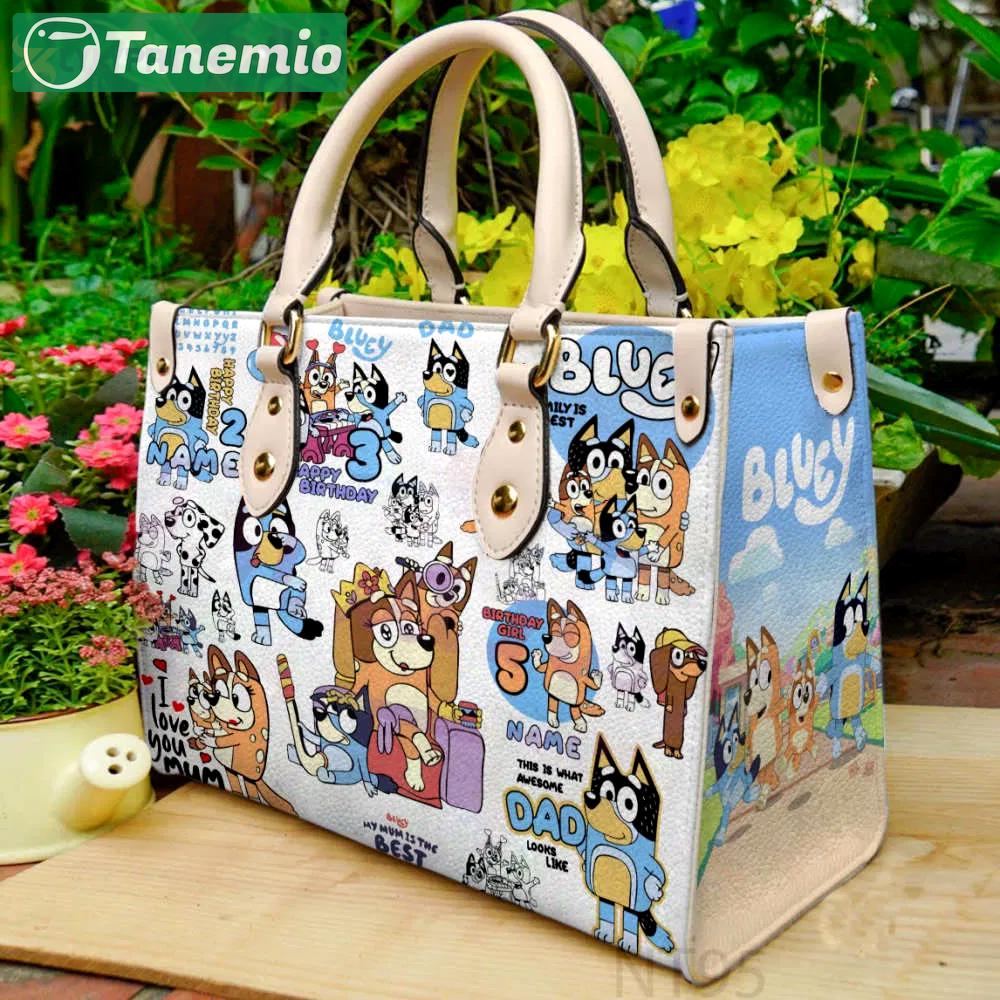 Bluey leather handbag gift for women 4113 Women Leather Hand Bag