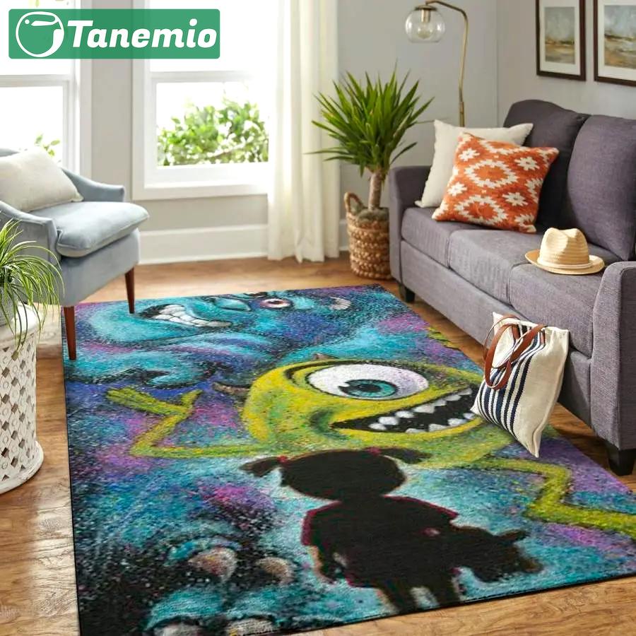 Boo and monsters area rug living room rug home decor movie ofd 190909 Rectangle Rug