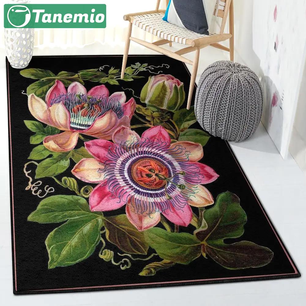 Botanical area rugs, antique victorian botanical rug Rectangle Rug