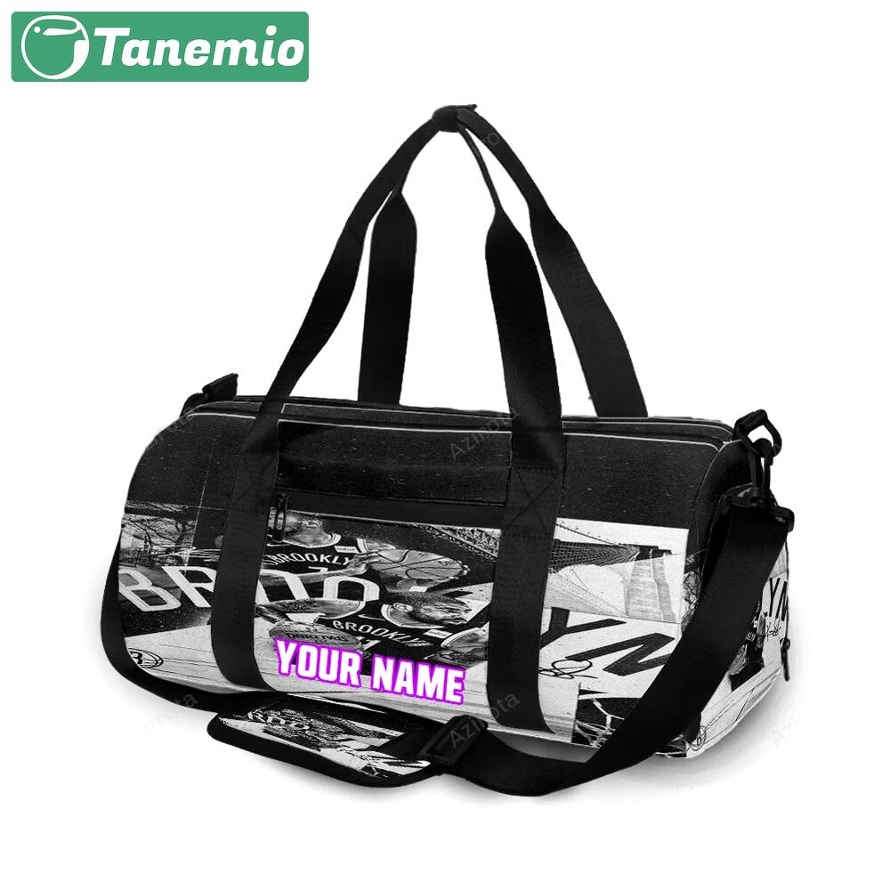 Brooklyn nets all players2 personalized name travel bag gym bag 2062 Travel Bag