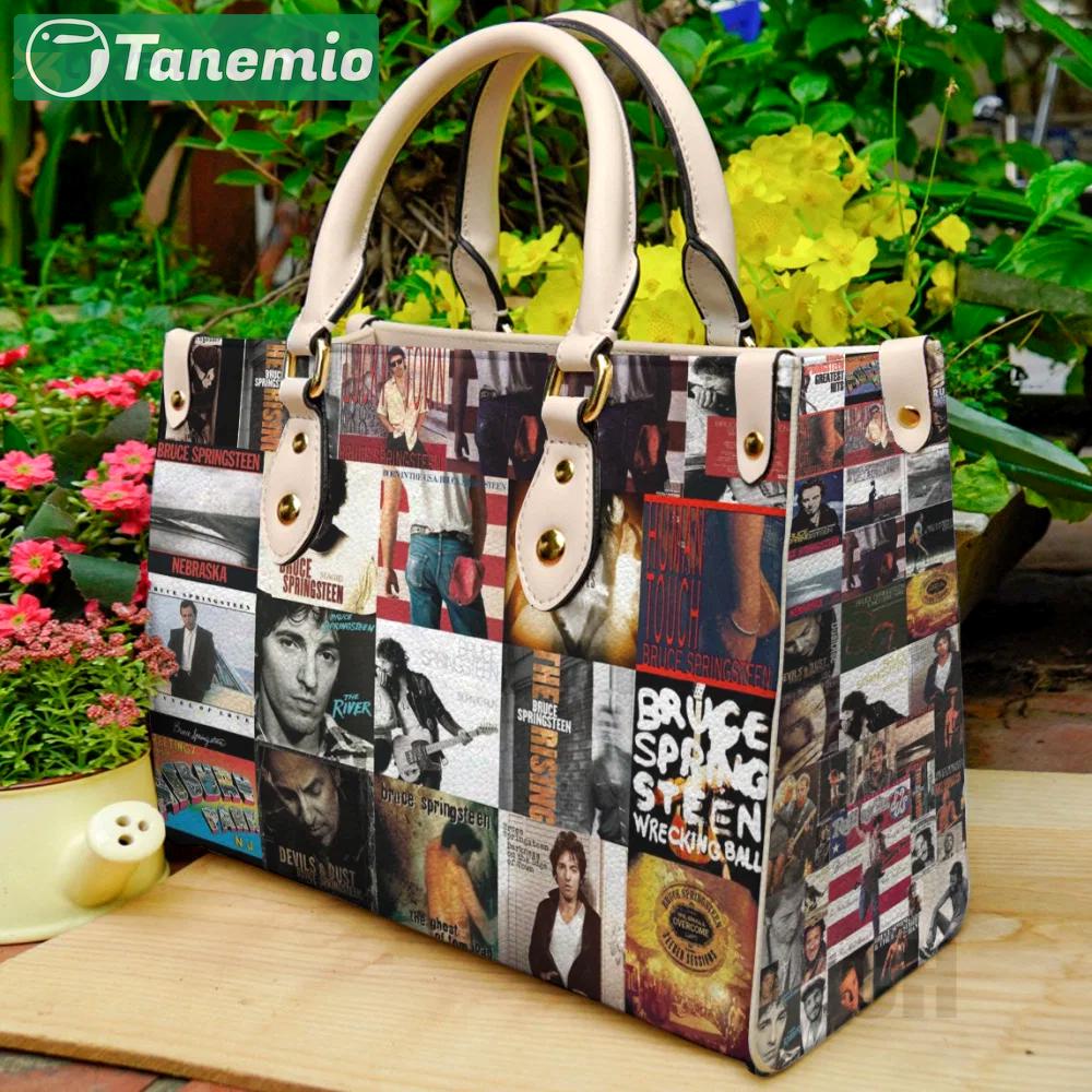 Bruce springsteen leather bag for women gift 1880 Women Leather Hand Bag