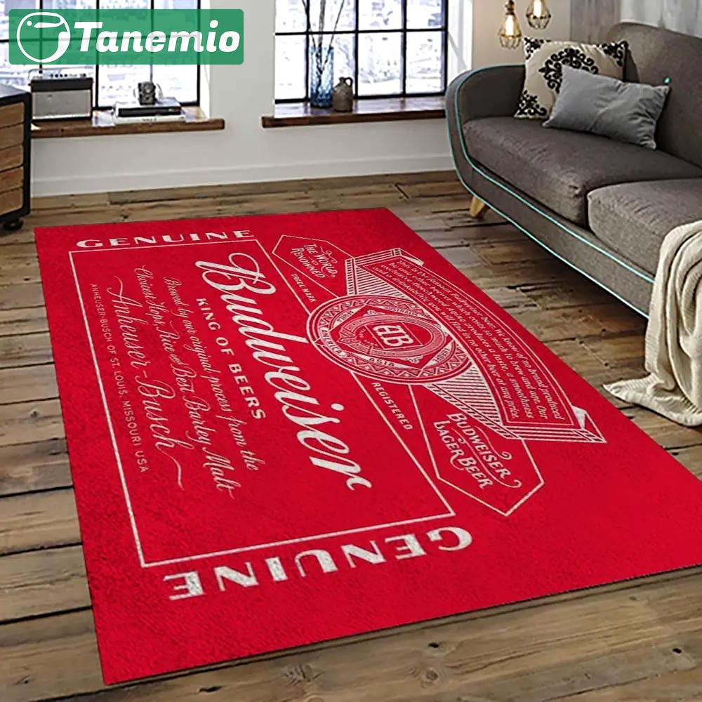 Budweiser american style beer retangle carpet area rug home decor gift best present for friends bw12 Rectangle Rug