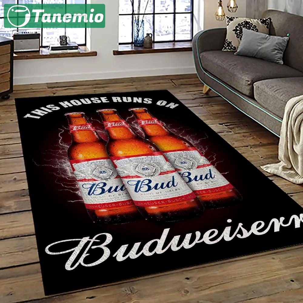 Budweiser american style beer retangle carpet area rug home decor gift best present for friends bw35 Rectangle Rug