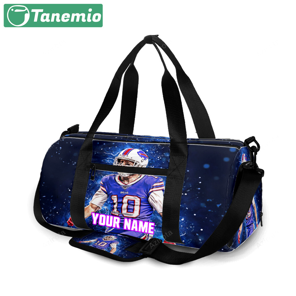 Buffalo bills 10 cole beasley personalized name travel bag gym bag 1634 Travel Bag