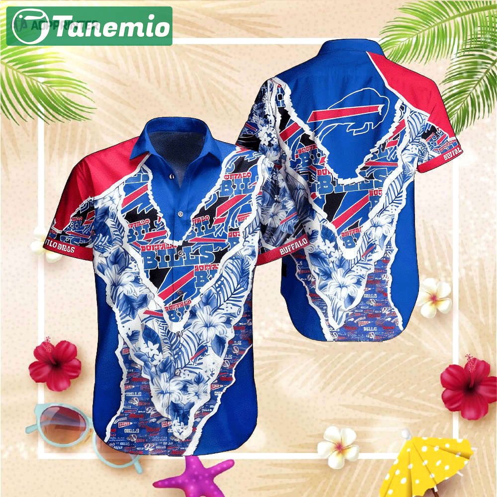 Buffalo bills hawaiian shirt tropical flower gift for fans nfl Hawaii Shirt