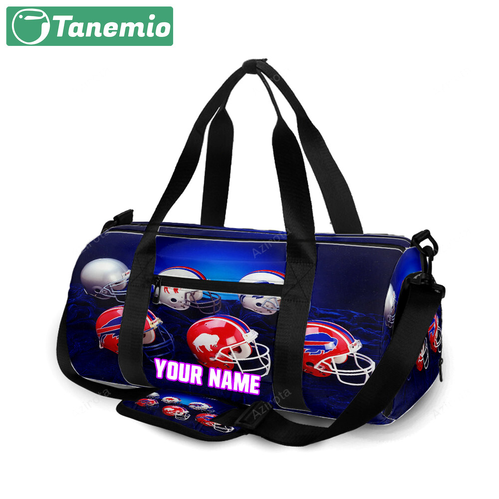Buffalo bills helmets personalized name travel bag gym bag 1161 Travel Bag