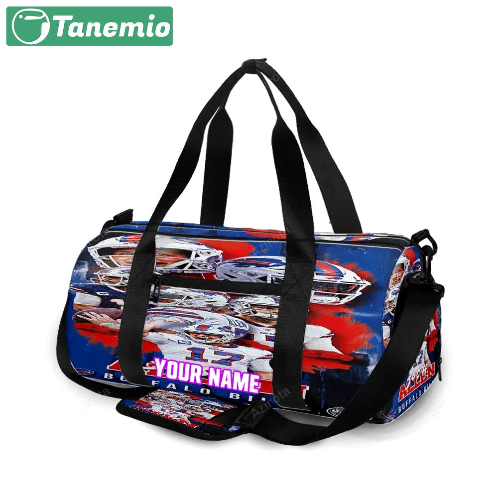 Buffalo bills players v2 personalized name travel bag gym bag 948 Travel Bag