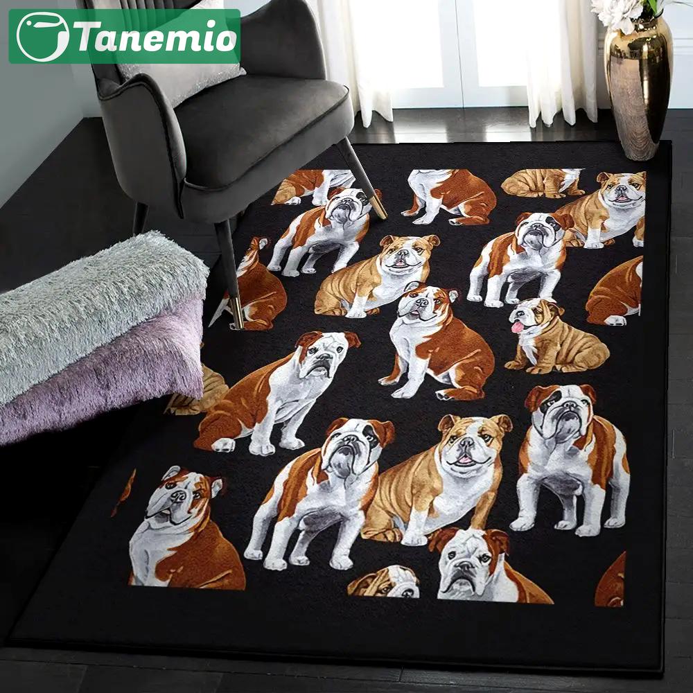Bulldog dog modern rugs, bulldog rug Rectangle Rug