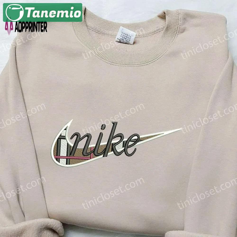 Burberry x nike swoosh hoodie & shirt: best birthday gift ideas with nike-inspired embroidery Embroidered Shirt