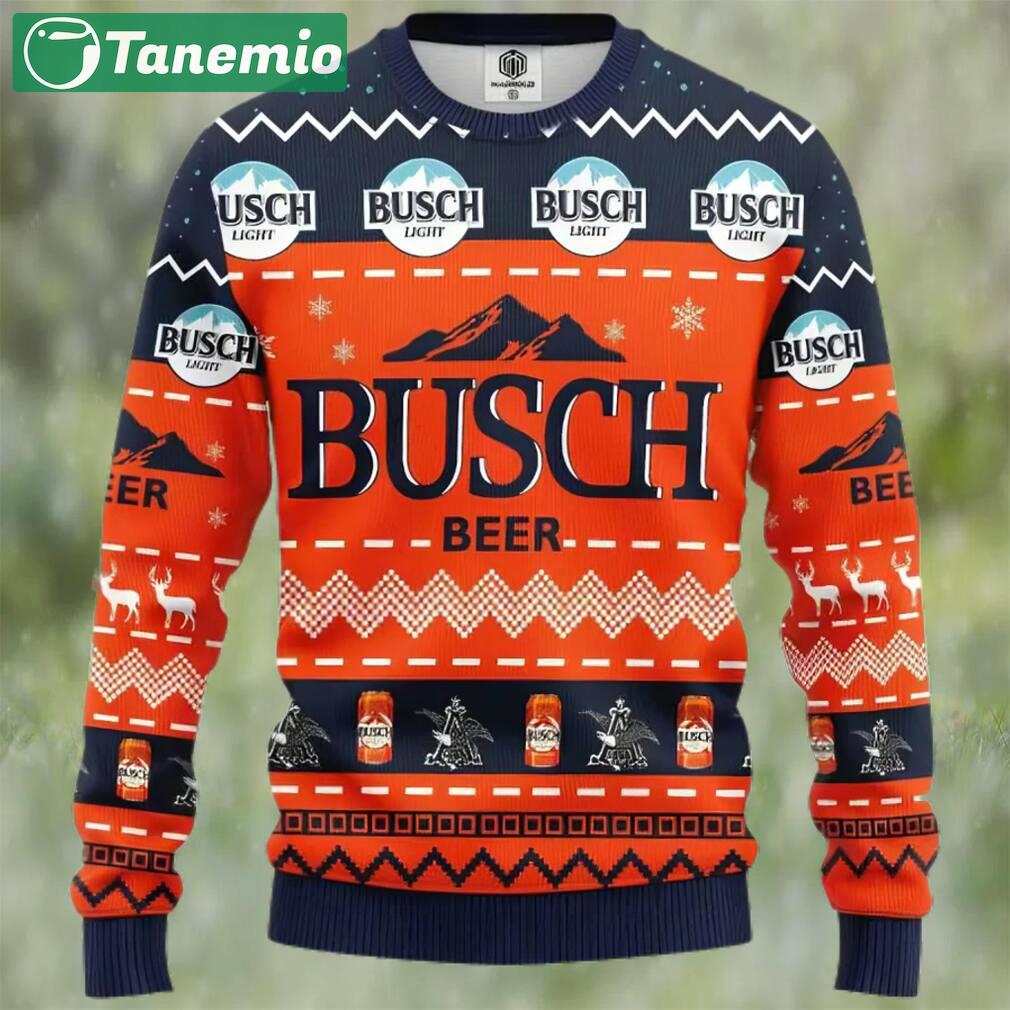 Busch light beer ugly christmas sweater, faux wool sweater, gifts for beer lovers, international beer day, best christmas gifts for 2022 ? prinvity Christmas Ugly Sweater