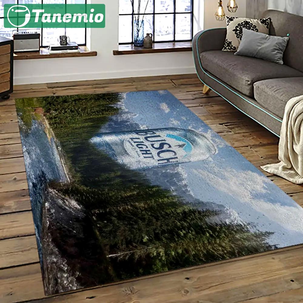 Busch light style living room retangle carpet area rug home decor room decor gift for friends bl25 Rectangle Rug