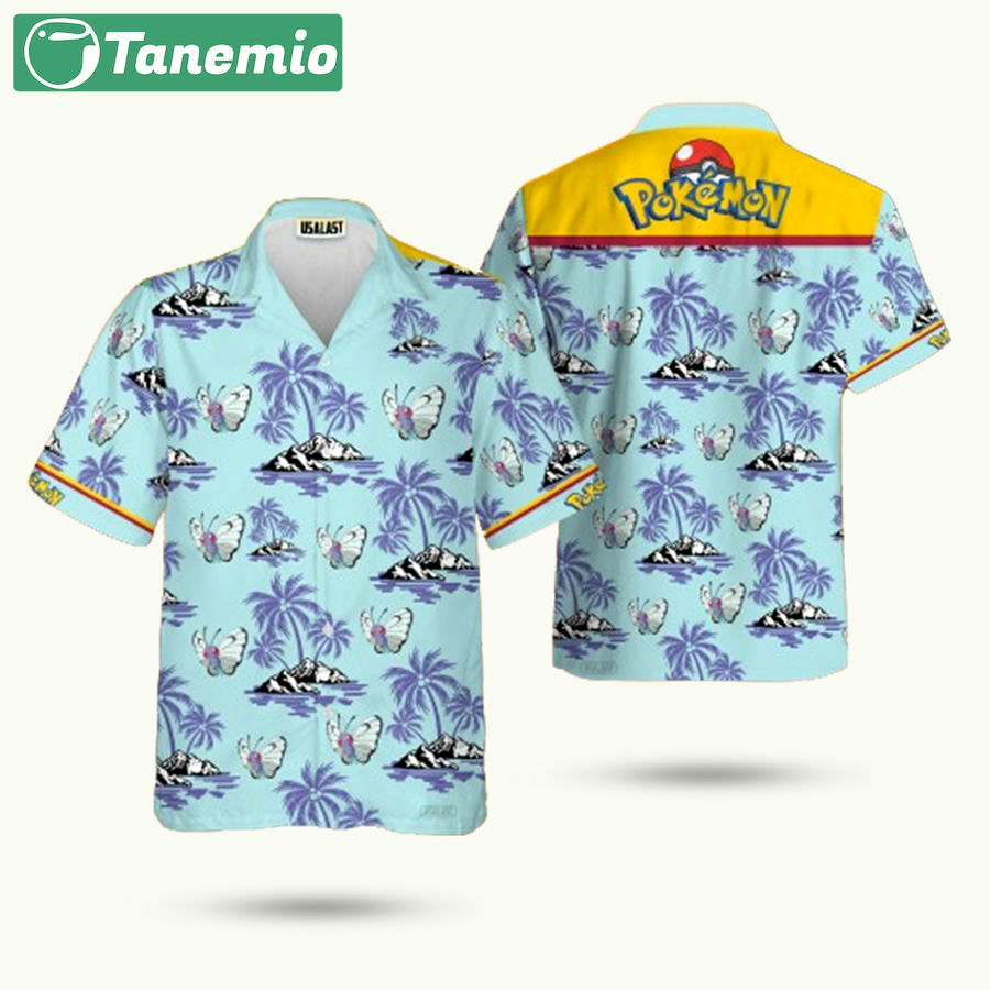 Butterfree pokemon hawaiian shirt Hawaii Shirt Shorts & Flip Flops
