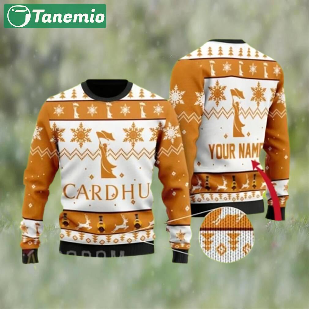 Cardhu whiskey custom ugly christmas ugly sweater Christmas Ugly Sweater
