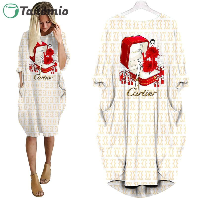 Cartier fashion batwing pocket dress luxury brand clothing clothes outfit for women ht Batwing Pocket Dress