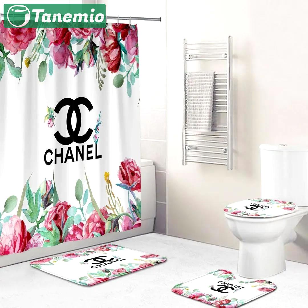 Chanel bath mat hypebeast bathroom sets home decor luxury fashion brand Bathroom Set