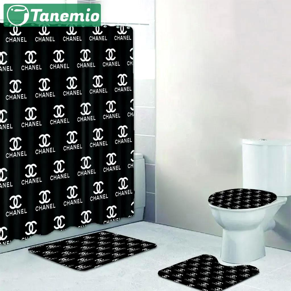 Chanel bathroom set luxury fashion brand home decor hypebeast bath mat Bathroom Set