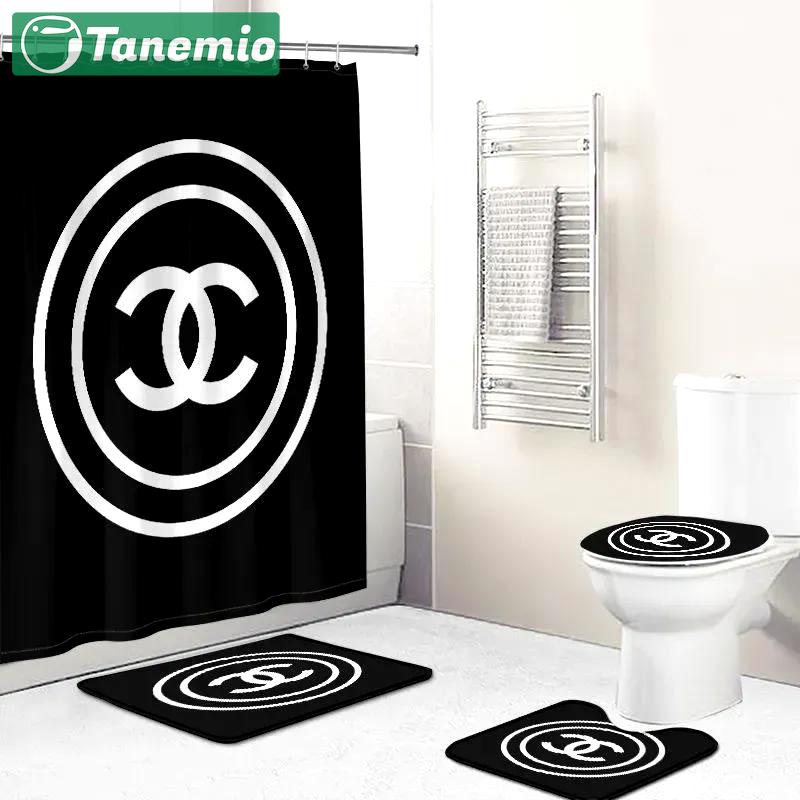 Chanel bathroom sets home decor luxury fashion brand hypebeast bath mat Bathroom Set
