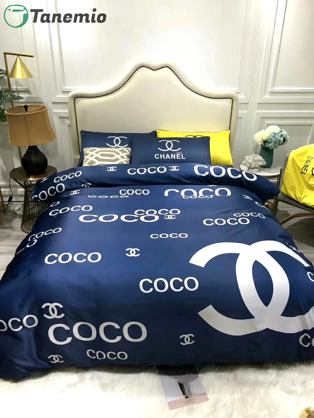 Christian dior logo brands 2 bedding set