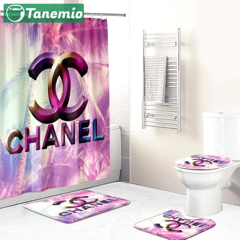 Chanel fashion logo hot limited luxury brand bathroom set home decor Bathroom Set