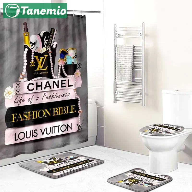 Chanel fashion logo limited luxury brand bathroom set home decor 14 5 Bathroom Set