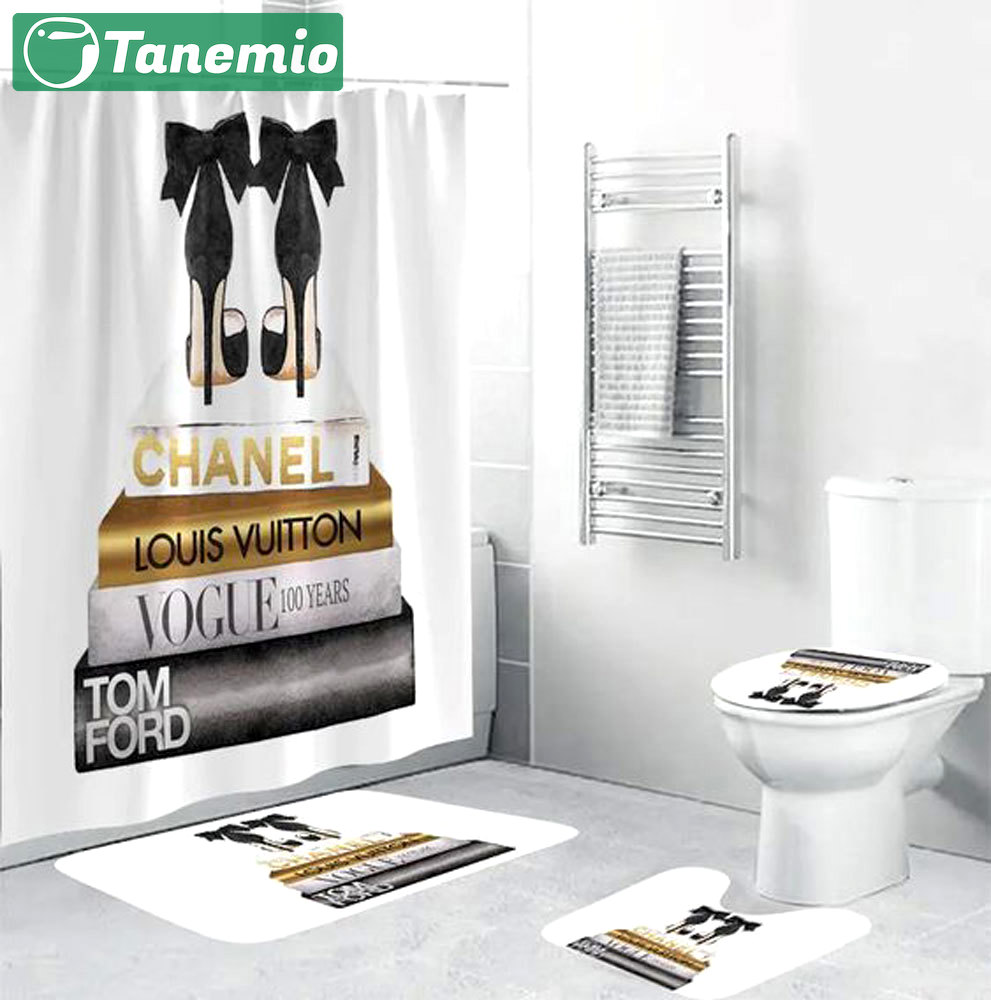 Chanel louis vuitton bathroom set bath mat luxury fashion brand hypebeast home decor Bathroom Set