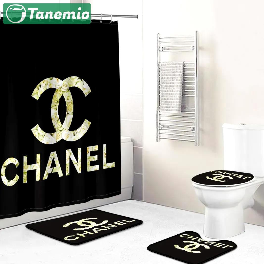 Chanel luxury fashion brand home decor bath mat hypebeast bathroom sets Bathroom Set