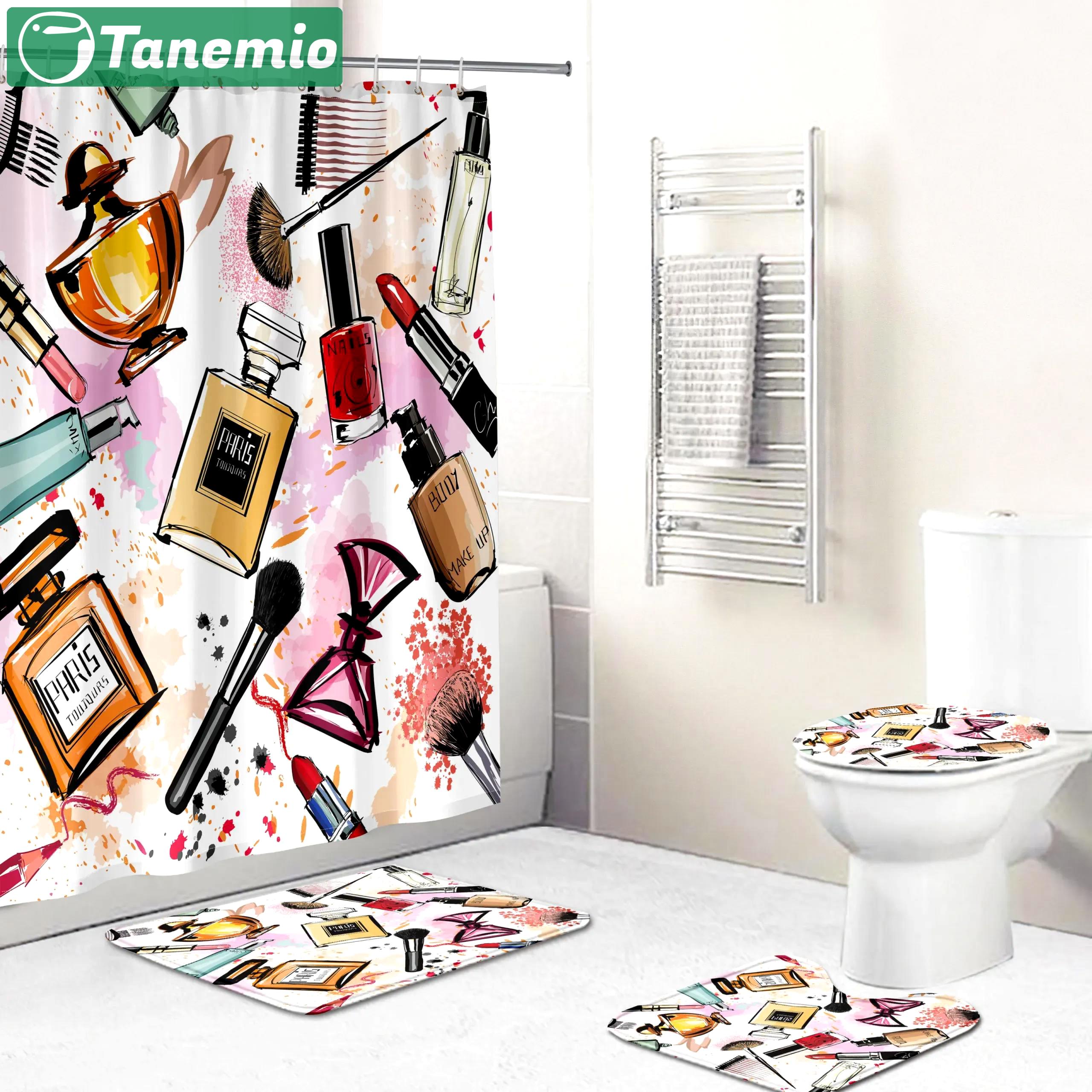 Chanel makeup bathroom sets bath mat home decor luxury fashion brand hypebeast Bathroom Set