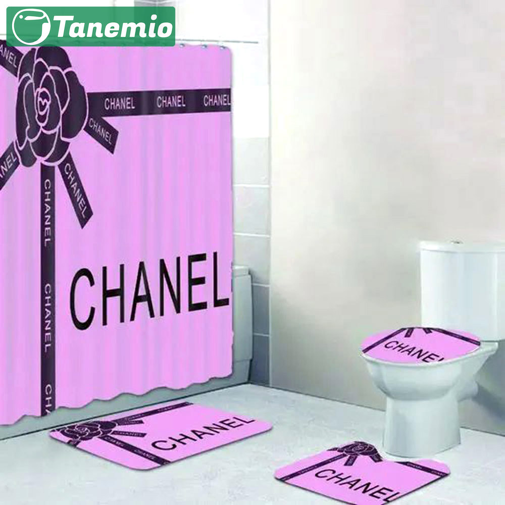 Chanel purple bath mat home decor luxury fashion brand hypebeast bathroom sets Bathroom Set