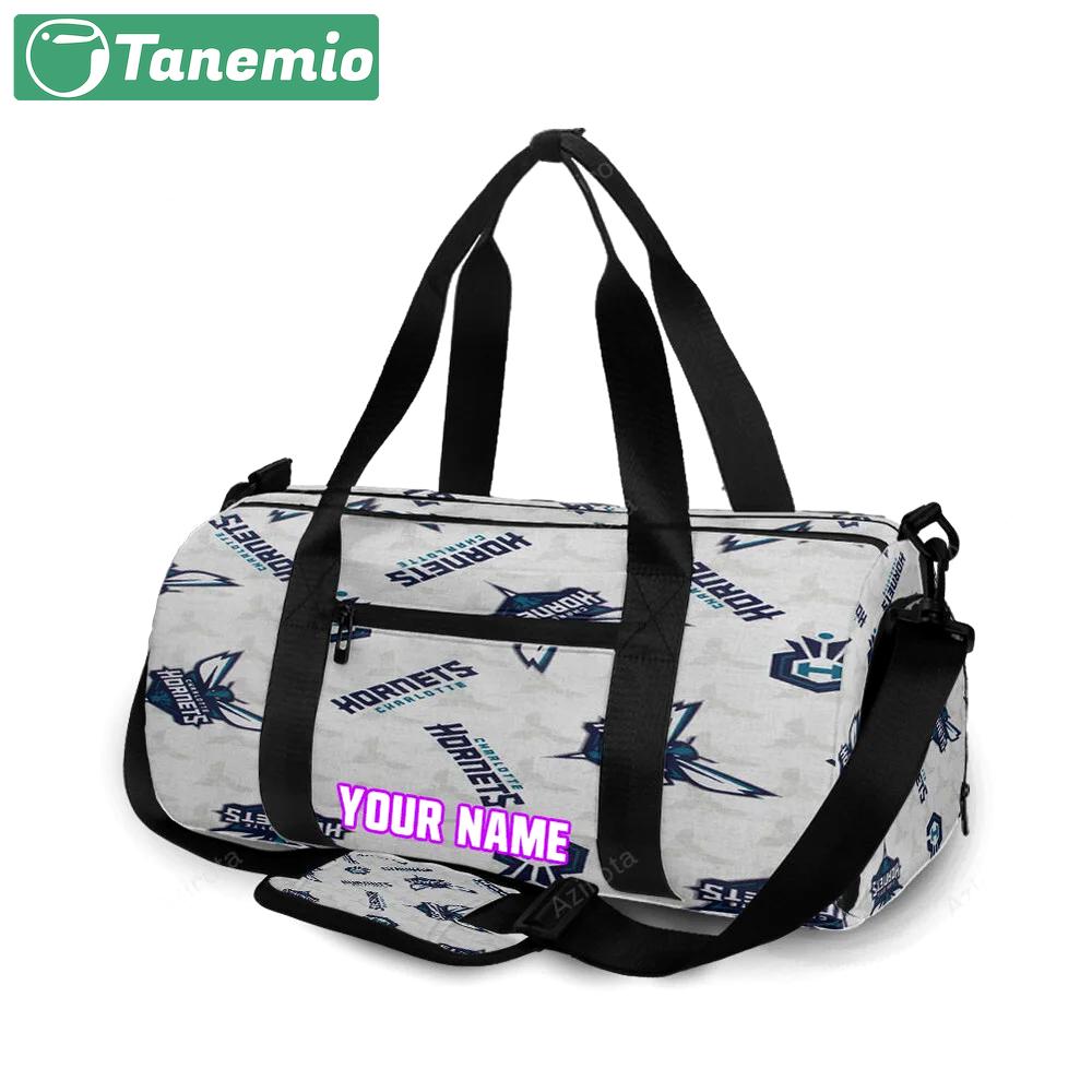 Charlotte hornets 6 personalized name travel bag gym bag 1208 Travel Bag