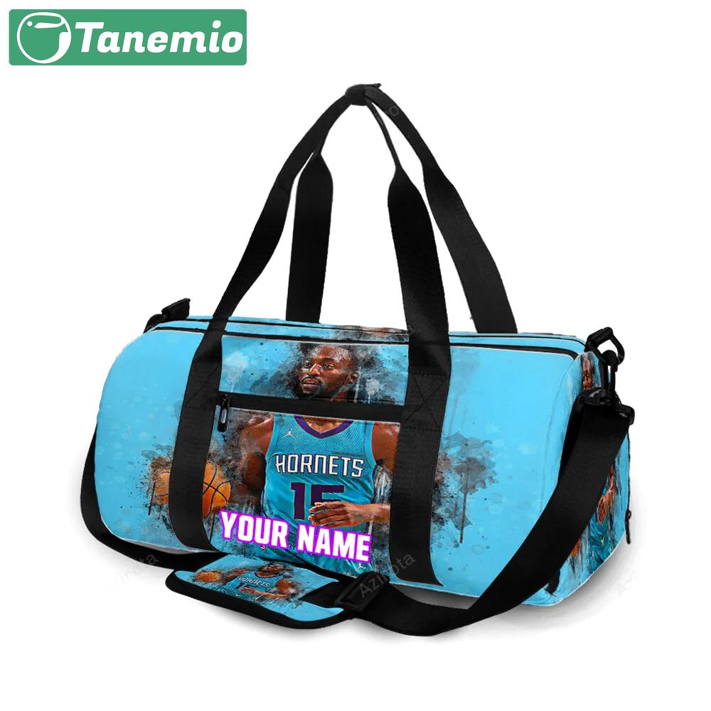 Charlotte hornets kemba walker3 personalized name travel bag gym bag 1438 Travel Bag