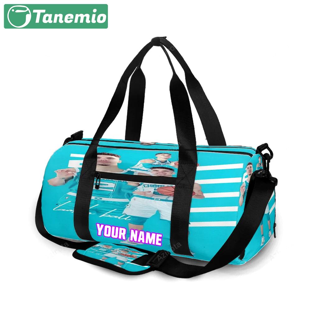 Charlotte hornets lamelo ball4 personalized name travel bag gym bag 29 Travel Bag