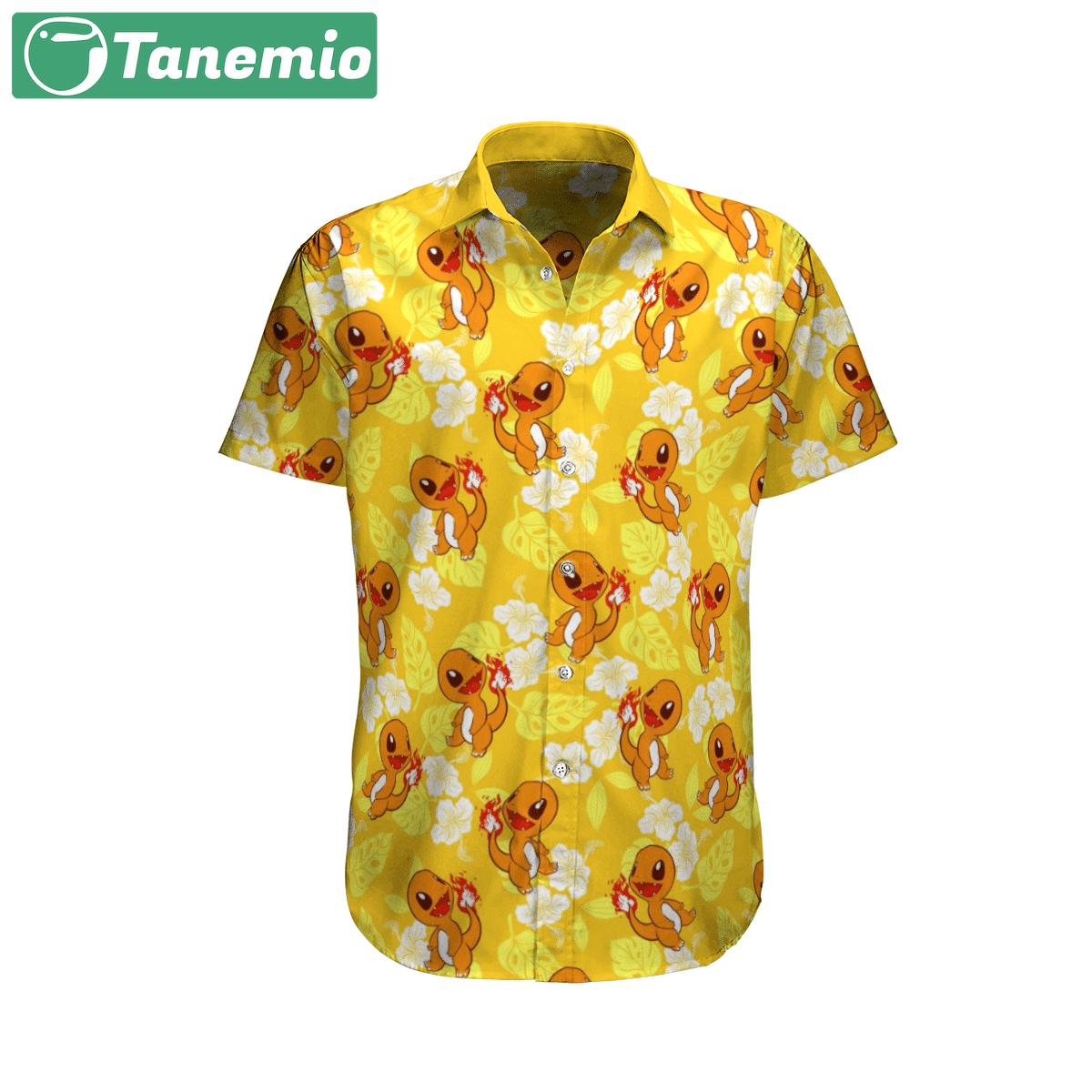 Charmander tropical beach pokemon hawaiian shirt Hawaii Shirt Shorts & Flip Flops