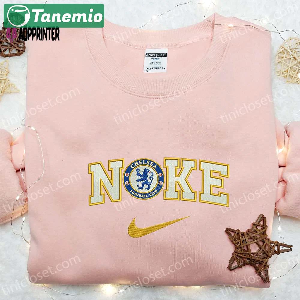 Chelsea x nike embroidered sweatshirt: football club & nike inspired shirt Embroidered Shirt