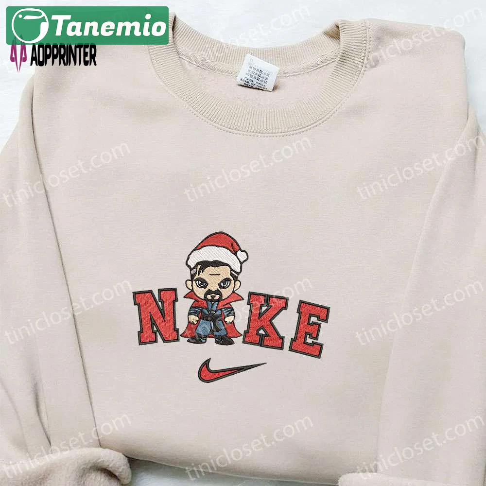 Chibi doctor strange x nike christmas embroidered sweatshirt – best gift idea for christmas Embroidered Shirt