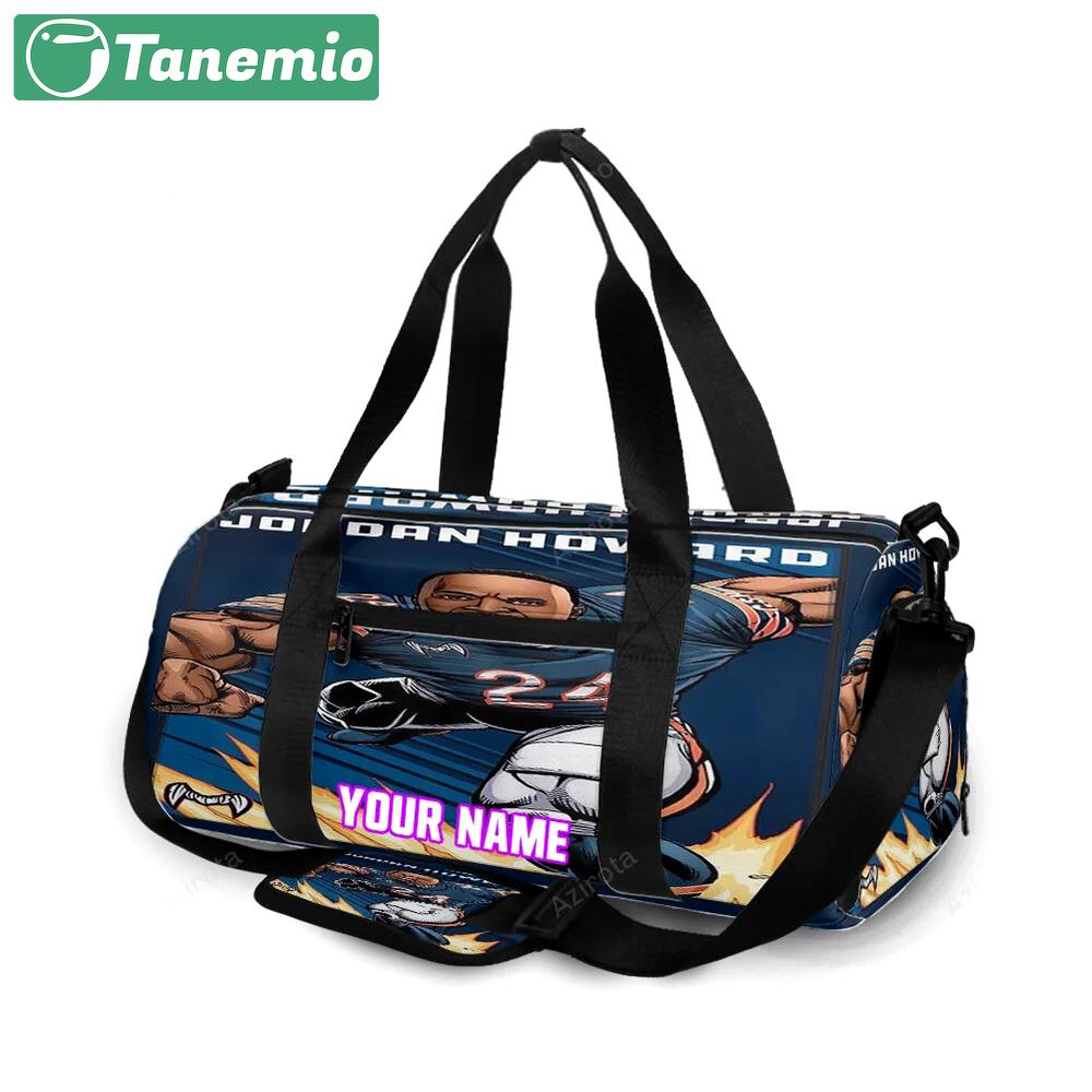 Chicago bears jordan howard1 personalized name travel bag gym bag 951 Travel Bag