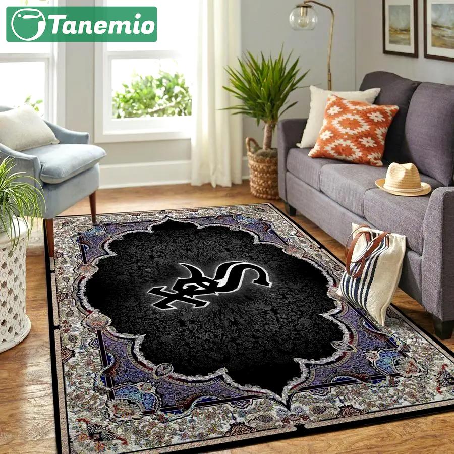 Chicago white sox area rug mlb baseball team logo carpet living room rugs rug regtangle carpet floor decor home decor v596 Rectangle Rug