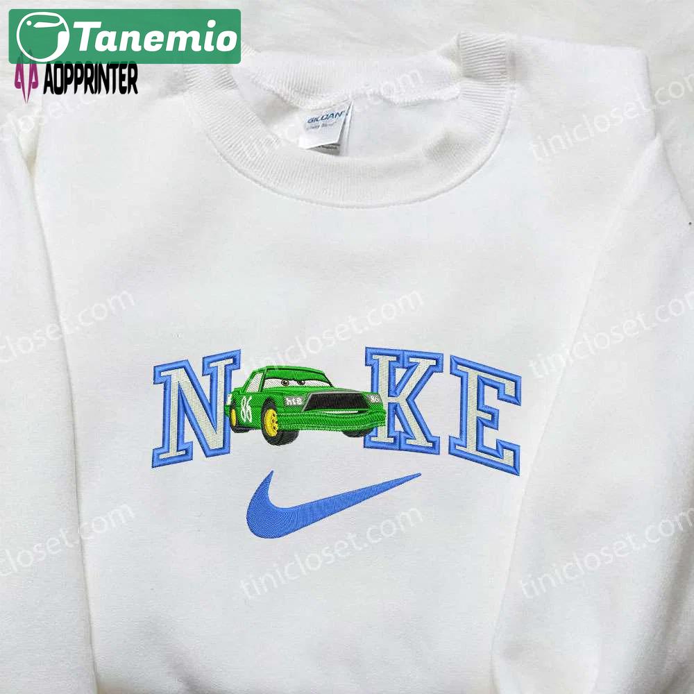Chick hicks x nike embroidered shirt: car cartoon & custom designs Embroidered Shirt