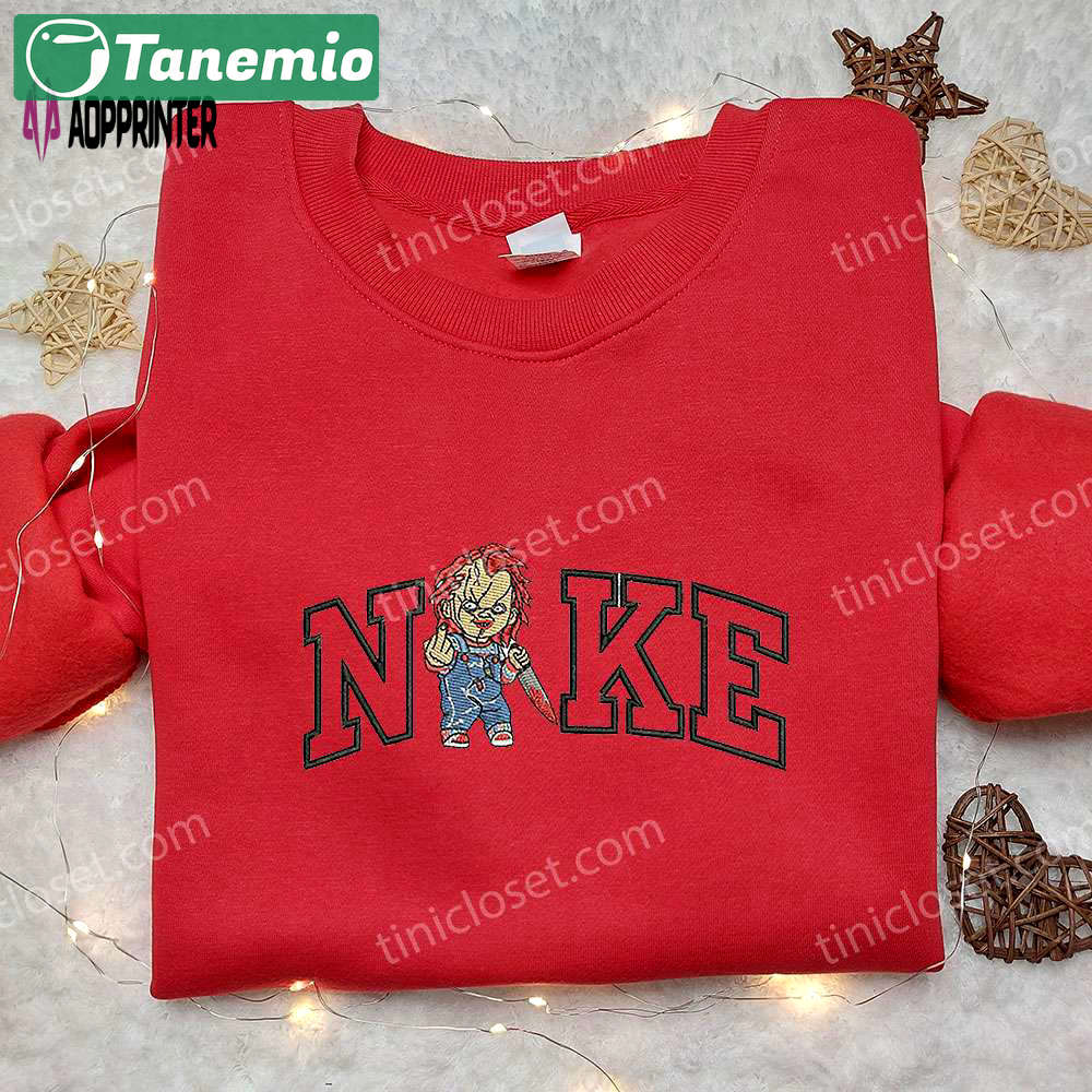 Chucky fuck x nike embroidered shirt – child s play custom tee Embroidered Shirt
