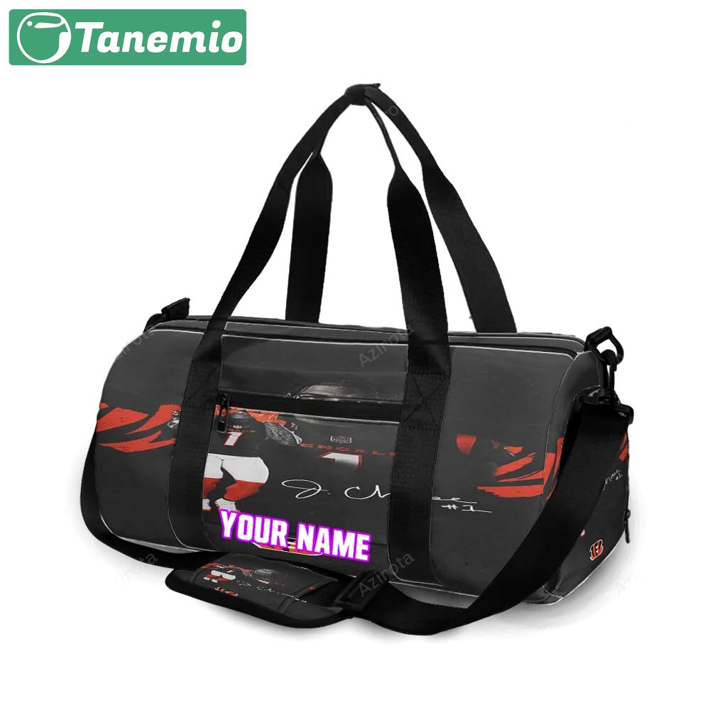 Cincinnati bengals chase 1 personalized name travel bag gym bag 2066 Travel Bag
