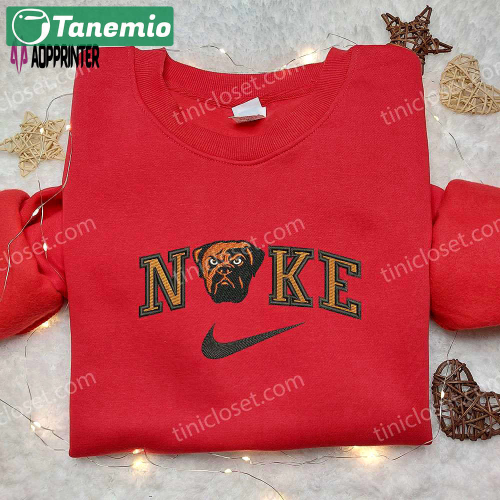 Cleveland browns x nike embroidered shirt – nfl sport & custom nike apparel Embroidered Shirt