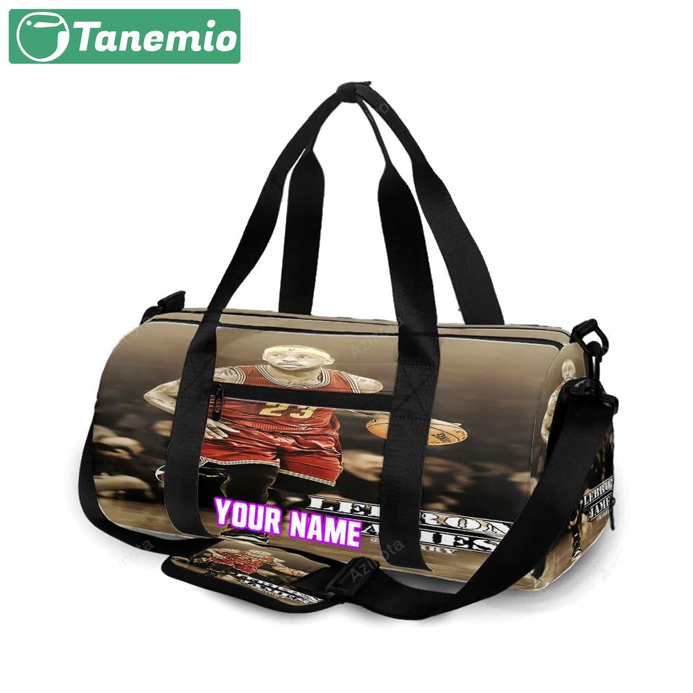 Cleveland cavaliers lebron james 23 v6 personalized name travel bag gym bag 1310 Travel Bag