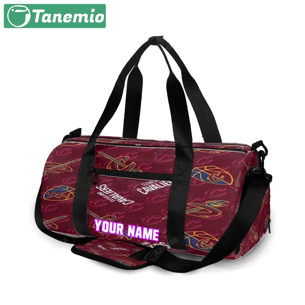 Cleveland cavaliers logo8 personalized name travel bag gym bag 939 Travel Bag