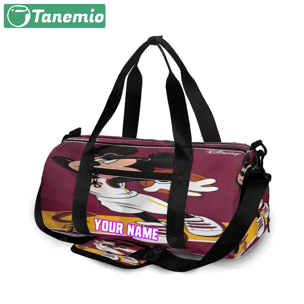 Cleveland cavaliers mickey disney4 personalized name travel bag gym bag 417 Travel Bag