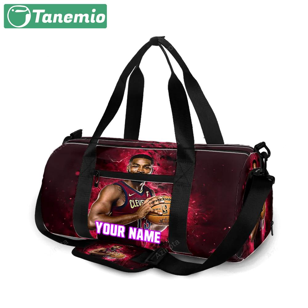 Cleveland cavaliers tristan thompson v2 personalized name travel bag gym bag 239 Travel Bag
