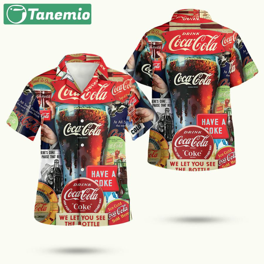 Coca cola decades of tradition hawaiian shirt Hawaii Shirt Shorts & Flip Flops